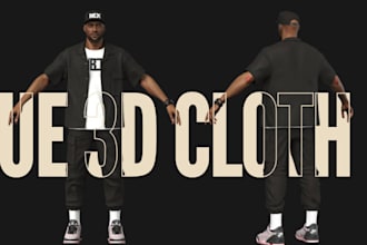 design 3d metahuman cloth design custom metahuman 3d clothing for unreal engine