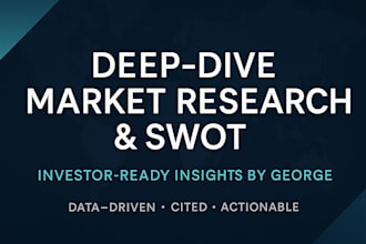 deepdive market research, swot and pestle for investors