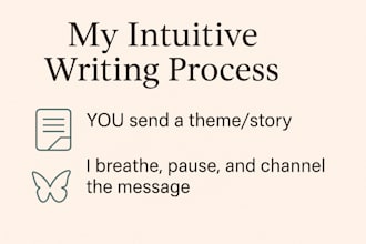write soulful personal essays or healing centered blog posts
