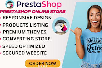 do prestashop store setup, theme design, prestashop product uploading, fix bugs