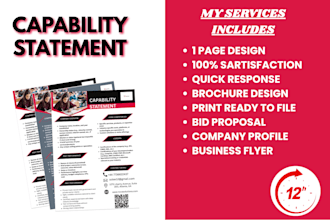 design an effective capability statement within 7hours