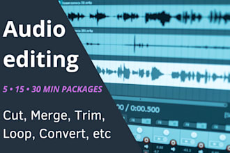 edit, cut, merge, trim, convert and loop your audio files
