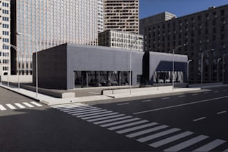 design modern car showroom,3d visualizations, render blockout,car dealership,cgi
