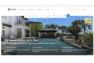 build property management website, vacation rental with booking, wix, wordpress