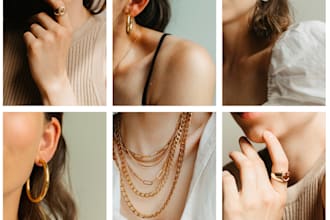 photograph your jewelry on a model