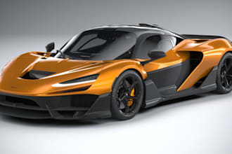 build 3drally car,mclaren w1 car, rig3d car wheel, cgi car drift animate glb car