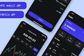 crypto wallet app development fintech app bank app wallet app