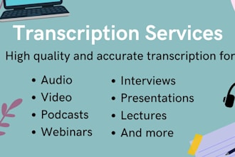 create detailed audio and video transcriptions