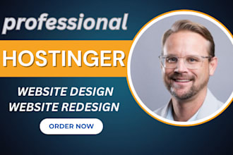 develop a  wordpress hostinger website design and redesign