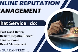 build positive brand reputation management, ORM repairing for your brands