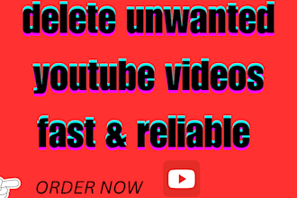 permanently delete unwanted youtube videos or channels professionally