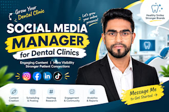 be your social media manager for dental clinics