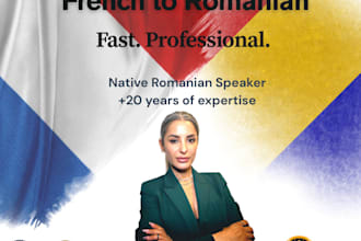 provide professional french romanian translation very fast