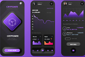 develop crypto tracker app, crypto website, crypto wallet app, blockchain app