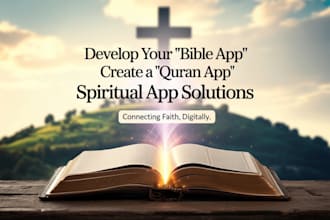 develop bible app, bible reading website, quran app religious app, church app