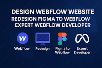 design webflow website redesign figma to webflow expert webflow developer