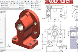 create 3d cad model for product design and 3d printing in solidworks, fusion 360