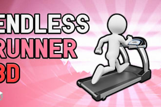 develop 3d endless runner game, 3d multiplayer runner game for you in unity