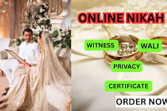 be your online nikah imam, with wakeel, wali, nikah nama