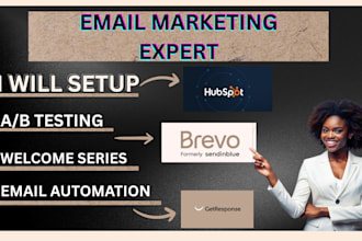 setup email automation welcome series ab testing on hubspot getresponse brevo