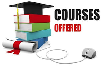 prepare online course, curriculum content, presentation and worksheets, ebook