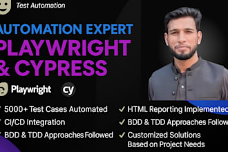 develop cypress, playwright automation testing framework