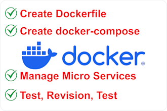 create, optimize, and manage dockerfile and docker compose for your app