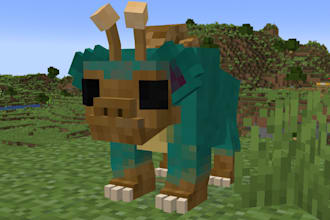 make you a 3d blockbench model with animations for your minecraft bedrock world