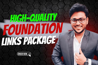 build 100 branded SEO foundation links bundle for your newborn website