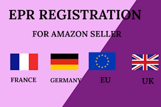 do epr registration for amazon sellers in france, ger, uk and eu