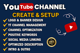 create and setup youtube channel