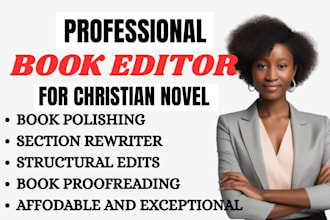 write christian book, christian article, a prayer point, journal, a ghost writer