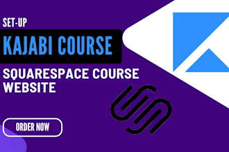 do kajabi course setup, squarespace course website, kajabi course website