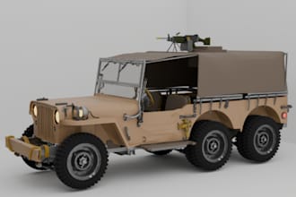 custom 3d military vehicle for fivem,car upgradng,3d car part,pbr textures, lego