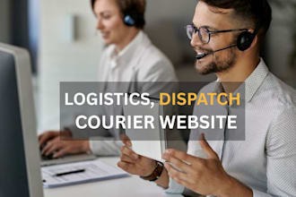 design a professional trucking dispatch or logistics website