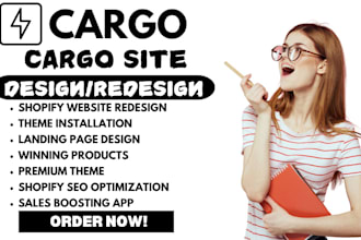 design, redesign cargo builder website, cargo site builde, fix cargo collective