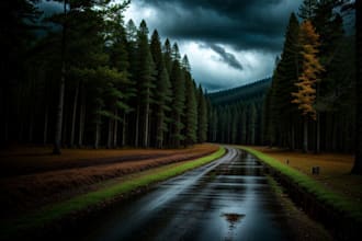 create aesthetic ai generated wallpapers and cozy stock images