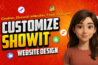 design, redesign and customize showit website and template, photography website