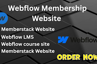 build webflow membership, lms, and subscription websites with memberstack