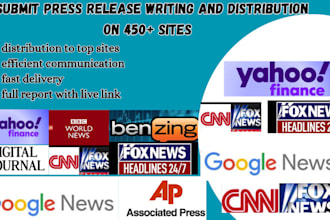 do press release, PR writing and distribution, submit press release to sites