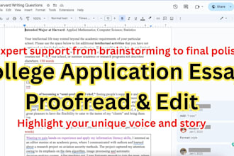 edit and polish your college admission essay