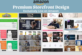 design a professional amazon storefront like a mini website