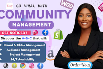 be your community manager, social media and server management expert