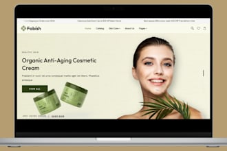 build skincare shopify store skincare website skincare shopify beauty website