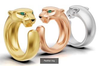 do 3d cad jewelry design,3d ring, necklace,3d rendering 3d modeling from blender