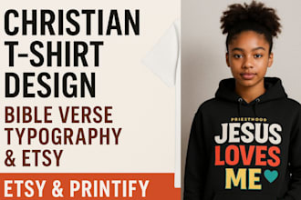design christian t shirts with bible verses and pod mockups for etsy
