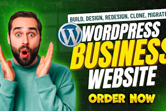 design or redesign wordpress website, landing page, blog, or business website