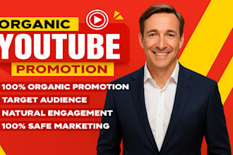 do organic youtube channel promotion to gain 1m subscribers till monetization