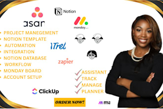 setup monday crm clickup trello notion template  automations make com moday com