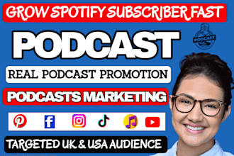 do targeted spotify podcast promotion to USA, UK audience to increase subscriber